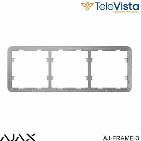 83431 - Comfort & Automation - Frame (3 seats) vertical [55] - Cadre pour LightSwitch - Ajax confort et automatisation