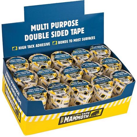 Double Sided Tape 50mm x 5m Display 30 Pieces (1/3)