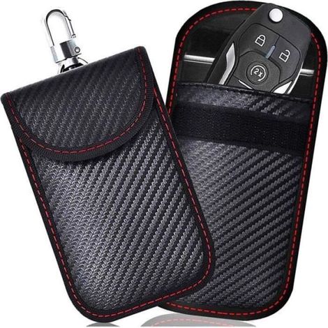 PORTE CARTE Todoxi Signal Blocage Faraday Pochette Sac Lot de 2 Pochettes Blocage Signal RFID pour Clé Voiture Étui de Protection (1/3)