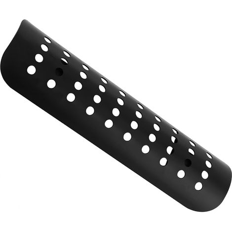 Silencieux universel moto droit tube couverture noire écran thermique trou (1/5)