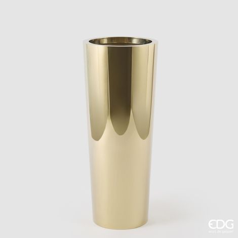 EDG Vaso Acciaio Svasato Oro satinato H 90 (1/2)
