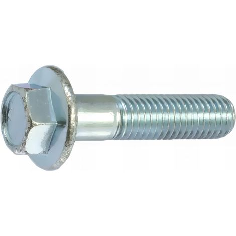 200 Vis métaux tête hexagonale embase crantée acier zingués blanc 8.8 DIN6921 10.0 X 20 mm