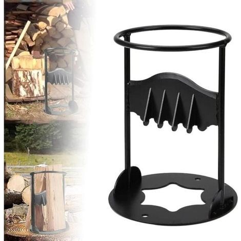 Fendeur de Bois Manuel en Fonte Allume-Feu – Robuste, Compact (14,5 x 27 cm), Idéal pour Cheminée et Camping (1/4)