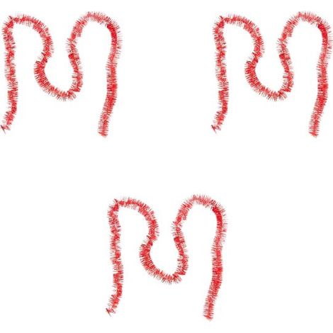 Guirlande de Noël 2m brillant - 3pcs - Rouge - SILUMEN (1/4)