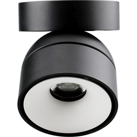 Plafón de superficie tilt UKU4 LED COB 7 W 701 lm 2700 K/3000 K/4000 K CRI90 Corte de fase L,C 60° Blanco Negro (1/4)