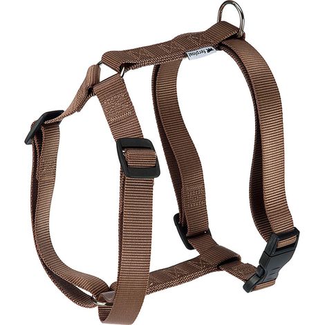 Ferplast CHAMPION P Pettorina in nylon per cani. Vari colori, varie misure.. Variante EXTRA LARGE - Misure: A: 53-84 cm B: 60-98 cm 25 mm - Marrone