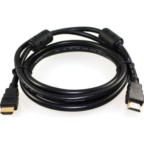 Câble HDMI Ethernet noyau de ferrite FULL HD 1,5 M