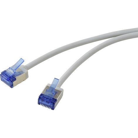 Renkforce RF-7116934 RJ45 réseau informatique Câble réseau, câble patch CAT 6a U/FTP 10.00 m gris ex (1/4)