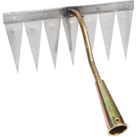 Creuse en Acier trempé, Jardin Portable, désherbage, Jardinage, Outil de désherbage, râteau de désherbage pour de, Cuivre à 7 Dents