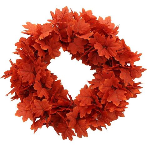 Guirlande d'Halloween Guirlande décorative en fausse feuille d'érable Guirlande d'automne de Thanksgiving Guirlande d'Halloween suspendue (1/2)