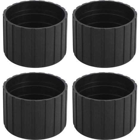 Protecteurs de sol pour pieds de chaise en plastique, 4 pièces, pour planchers en bois dur, couvre-couvercles en bois, diamètre intérieur 50mm rond (1/5)