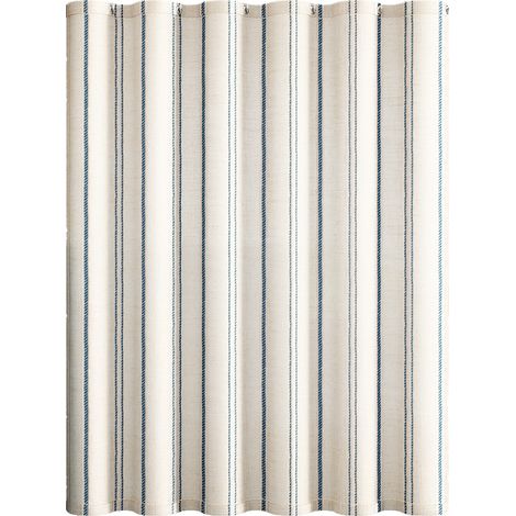 JSSEVN - Rideau de douche vintage à rayures bleu, art géométrique abstrait, tissu imperméable, décoration d'intérieur, lavable en machine 180 x 200 cm (1/4)