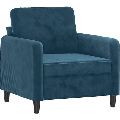 Fauteuil relax Fauteuil Bleu 60 cm Velours (1/5)