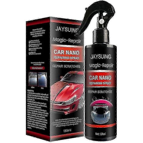 25-26 Jaysuing Spray de revêtement automobile, revêtement super hydrophobe pour réparer les rayures, les taches d'eau et la poussière sur la peinture de voiture