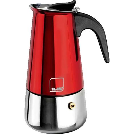 Cafetera italiana Ibili Moca Rosso 10 tazas 460 ml (1/3)