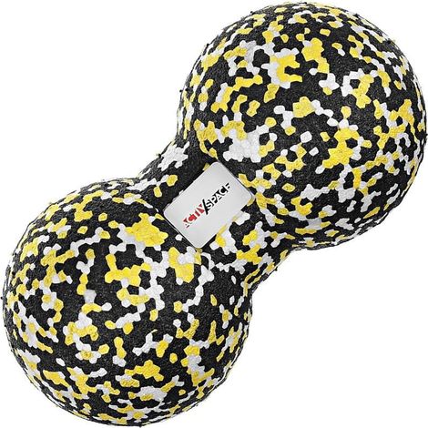 Balle de massage double EPP 8x16 cm - Douball Jaune