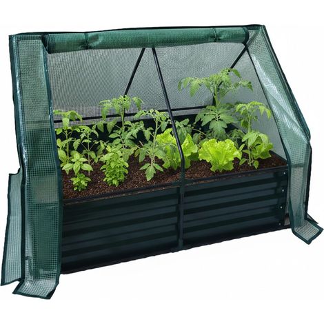 Bac Potager surélevé avec Serre, pour Fleurs, Plantes (1/5)