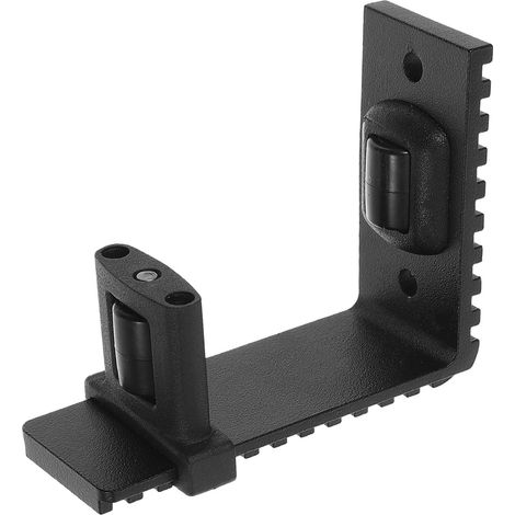 Guide de sol pour porte de grange coulissante inox, noir (1/5)