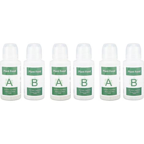 Ensemble de 3 nutriments pour plantes hydroponiques, pour la culture hydroponique de légumes et de fruits en intérieur. (1/4)