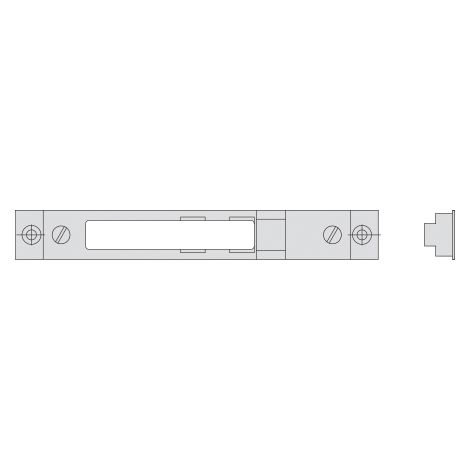 Cisa CONTROPIASTRA REGOLABILE PER SERRATURE Art. 06465 mm. 146x21