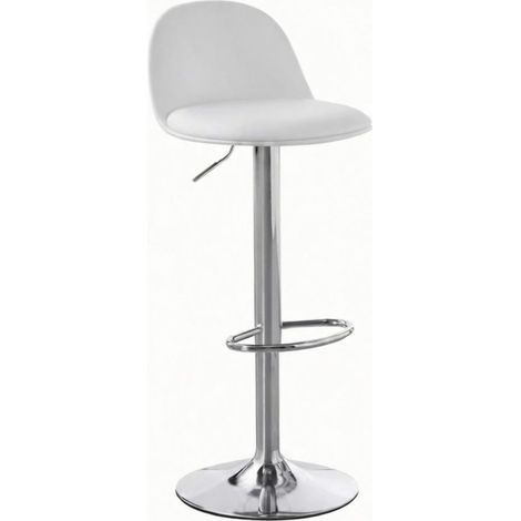 Packs Taburetes Cocina - Pack 2 Taburetes Alto Regulable Vexa - Blanco (1/5)