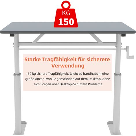 Bureau d’étude réglable pour enfants et adultes – bureau polyvalent à hauteur ajustable,design compact-Mi