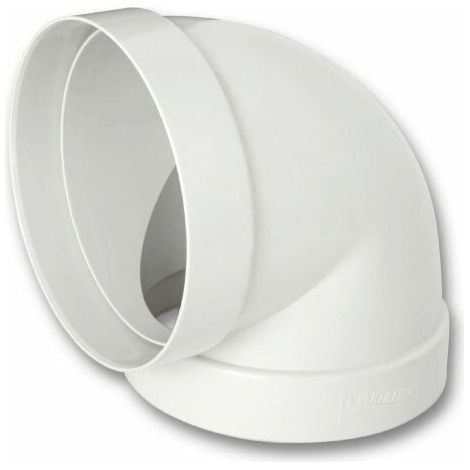 EDIL PLAST - LA VENTILAZIONE CURVA 90° PER TUBO CANALIZZATA IN ABS DN. 150 MM BIANCO CCR150B