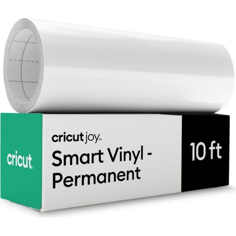 Vinyle Adhésif Permanent Blanc 14 cm x 3 m Rouleau de Vinyle Adhésif Joy Smart Vinyl Idéal pour Tasses, Verre, Fenêtres, Céramique et Plastique (1/5)