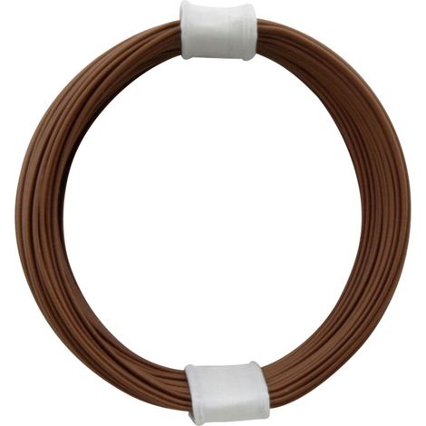 Donau Elektronik 110-8 Litze 1 x 0.04 mm² Braun 10 m