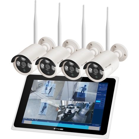Kit di monitoraggio con 4 telecamere WiFi FullHD e registratore Tuya Kruger&Matz (1/5)