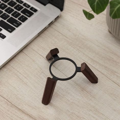 Support En Bois - Pour Mini Haut-Parleur - Compatible Avec Hoempod Mini - 2 Pièces (1/5)