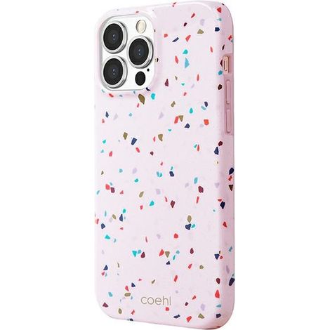 Coque Uniq Coehl Terrazzo pour iPhone 13 Pro Max 6,7 pouces, rose poudré (1/2)