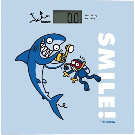 Bilancia Digitale da Bagno Smile JATA 295K Azzurro 150 kg (1/5)