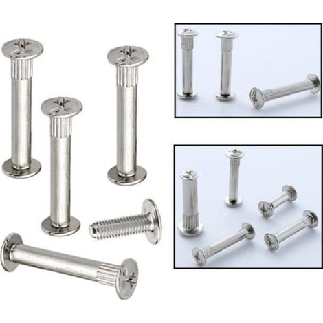 Vis de Connexion avec Boulon 50 Pièces Vis pour Assemblage Jonction Meuble Cuisine Meubles Vis Connexion Vis de Raccordem Aucuneary (1/5)