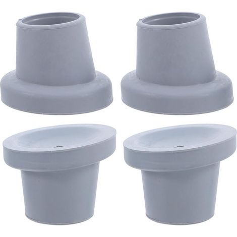 Embouts de pieds en caoutchouc pour chaises salle bain, lot 4, support stable et installation (1/5)