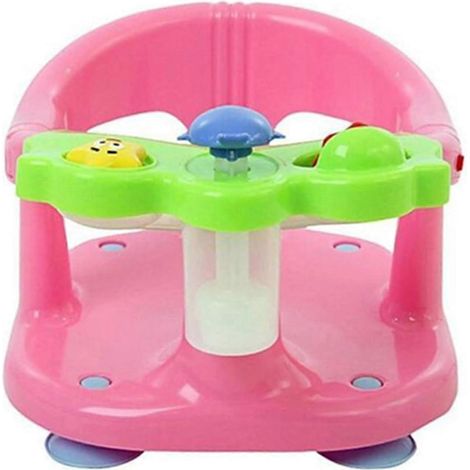 Siège de bain pour bébé Nfant, siège de bain pour bébés de 6 mois et plus avec plateau de jeu, chaise de bain antidérapante à ventouses pour que les bébés puissent s'asseoir. (1/3)
