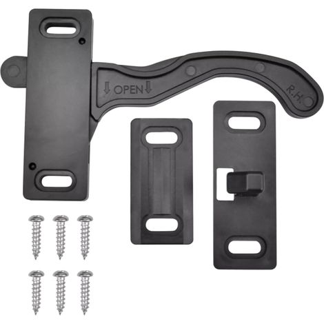 Loquet de porte moustiquaire avec vis - Kit de poignée droite pour remorque - Accessoires de rechange pour poignée droite (1/4)