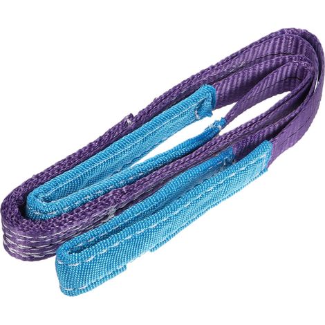 Élingue de levage en polyester 1 tonne, sangle plate mètre (1/5)