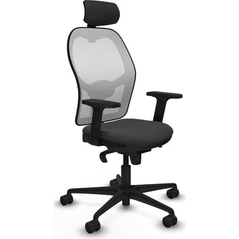 Sedia da ufficio piqueras y crespo Jorquera bianco grigio scuro (1/2)