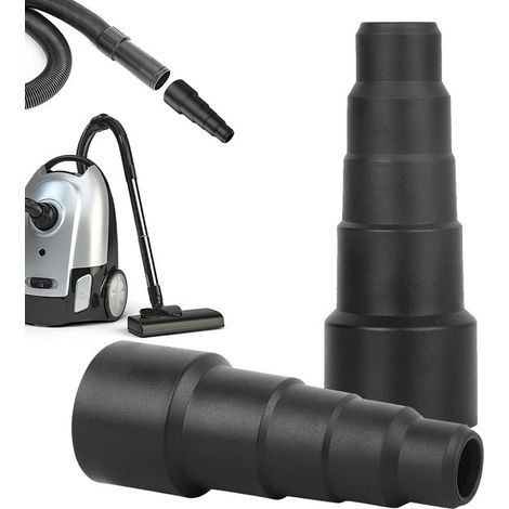 Confezione da 2 adattatori in gomma per tubi flessibili di aspirapolvere. Compatibili con la maggior parte delle marche (da 20 mm a 46,7 m). (1/5)