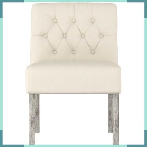 352462 Fauteuil sans accoudoirs lin design de boutons (1/5)