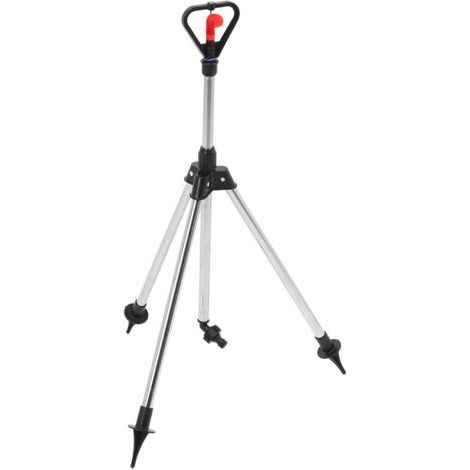 Arroseur trépied réglable 360° pour irrigation jardin et pelouse, hauteur ajustable, stable (1/5)