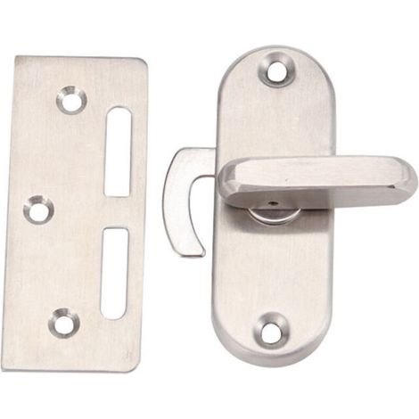 Serrure pour porte coulissante en acier inoxydable 304 – Verrouillage sécurisé, résistant à la corrosion, adapté aux portes vitrées et aluminium (1/5)