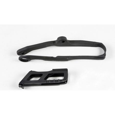 KIT GUIDA CATENA UFO + GUIDA CATENA KAWASAKI KXF 250 '17-20, KXF 450 '16-18, COLORE NERO