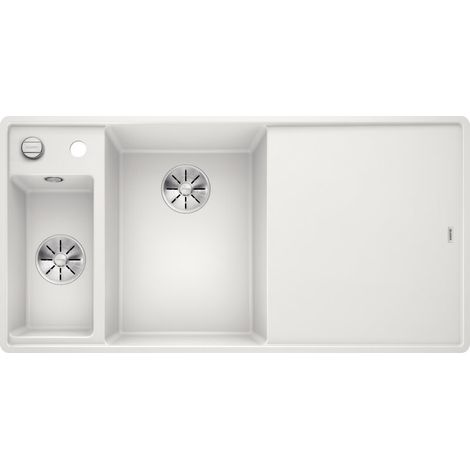 Blanco Axia III 6 - Silgranitspüle, 99x50 cm, mit Ablaufbedienung und Zubehör, InFino, weiß 524672 (1/2)