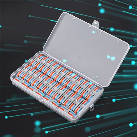 28 Stück 11–28 AWG PCT-2-2 Farbdrahtverbinder Schnellanschlussklemmen für industrielle Elektroinstallationsmaterialien (1/5)