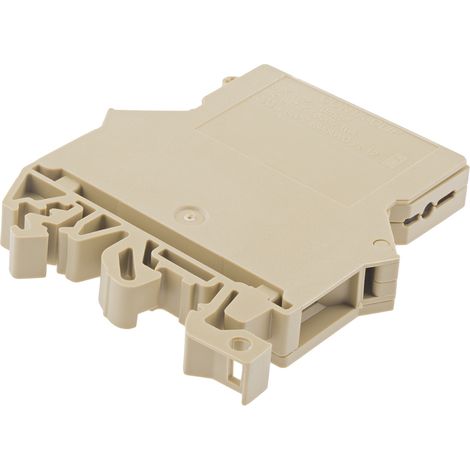 Bloc de jonction rail DIN à fusible RS PRO, A visser, Gris ( Prix pour Paquet de 5 ) (1/2)