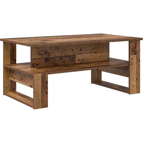 Table basse Bois ancien 90 x 50 x 40 cm Bois d'ingénierie