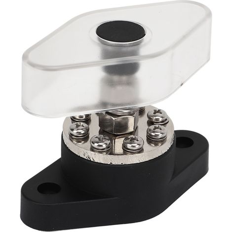 Borne de distribution d'alimentation M10, courant maximal de 300 A, bloc de jonction de batterie 3/8 po, borne à goujon, barre omnibus (1/5)