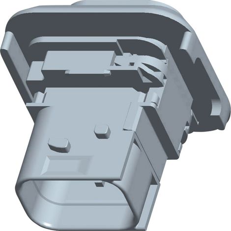 TE Connectivity Boîtier femelle pour platines série HDSCS, MCP Nbr total de pôles 7 1-1670214-1 1 pc